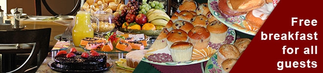 Free breakfast for all guests